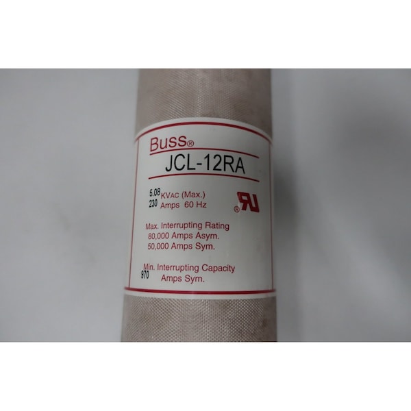 Eaton Bussmann Medium-Voltage Fuse, JCL Series, 30A, Fast-Acting, 5080V AC - JCL-12RA
