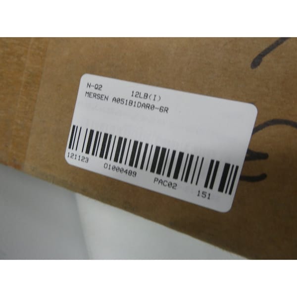 Mersen Medium-Voltage Fuse, A051 Series, 6A, Fast-Acting, 5080V AC, Bolt-On - A051B1DAR0-6R