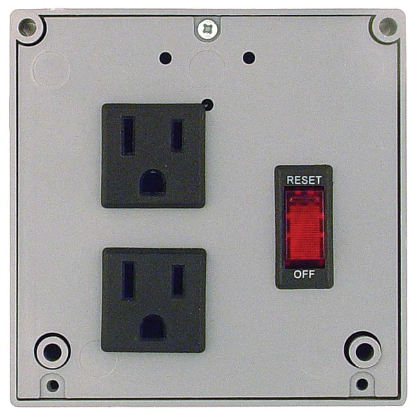 Dispositivo Funcional-Rib Interruptor de Seguridad de Un Solo Tiro No Fusible, Tipo General, 120V AC, 2PST, 10 A, NEMA 1 - PSPT2RB10
