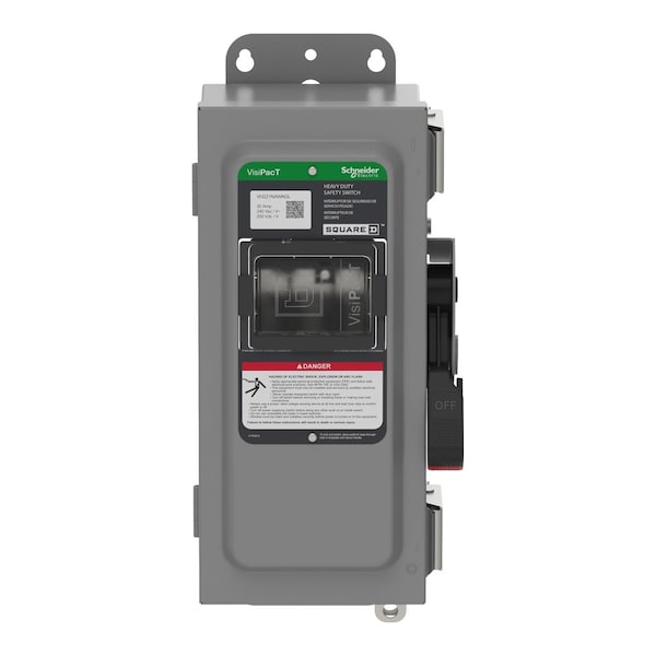 Interruptor de seguridad fusible Schneider Electric, 600V CA/CC, 3 polos - VH361AWKGL.