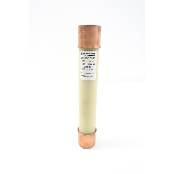 Ferraz Shawmut Cartridge Fuse, 9F60 Series, 0.50A, 5500V AC, Cylindrical - 9F60BDD905