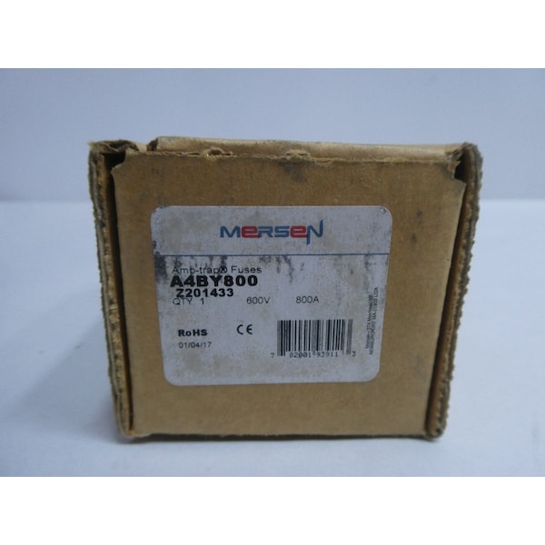 Ferraz Shawmut Automotive Fuse, A4BY Series, 800A, 300V DC - A4BY800 Z201433