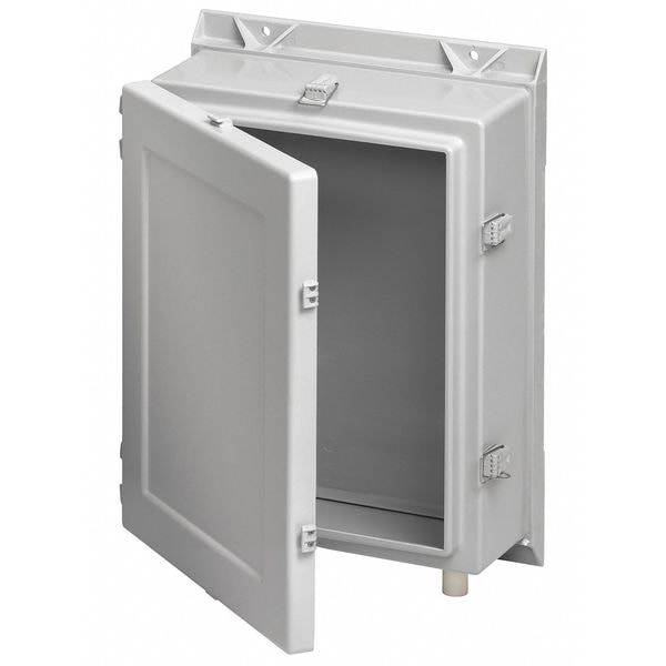 Nvent Hoffman Fiberglass Electrical Enclosures, 24.19 in H, 12 in D, 24 in W, NEMA 4X, Hinged - A24H2412GQRLP