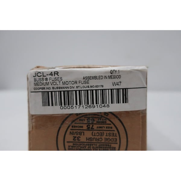Eaton Bussmann Medium-Voltage Fuse, JCL Series, 30A, Fast-Acting, 5080V AC - JCL-4R