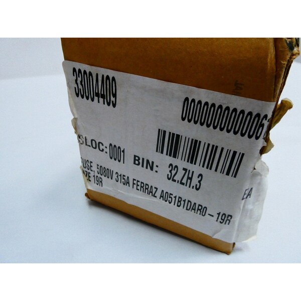 Ferraz Shawmut R 19A AMP 5080V-AC MEDIUM VOLTAGE FUSE - A051B1DAR0-19R