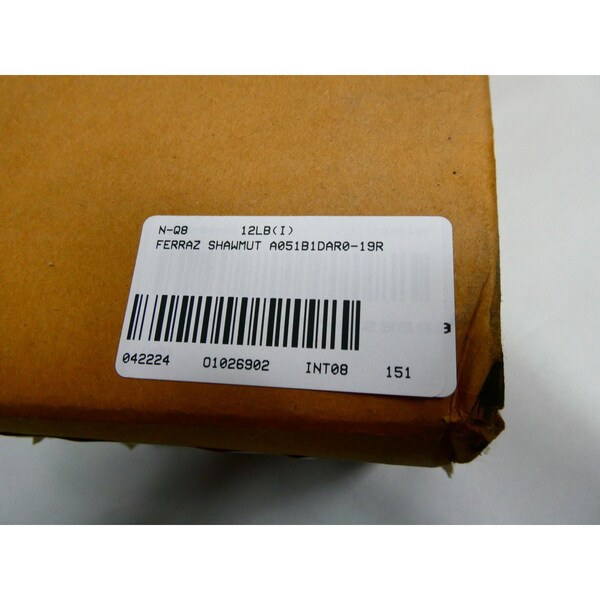 Ferraz Shawmut R 19A AMP 5080V-AC MEDIUM VOLTAGE FUSE - A051B1DAR0-19R
