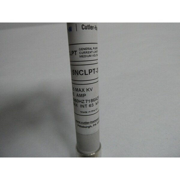 Eaton Cutler-Hammer Current Limiting Fuse, NCLPT Series, 3A, 4.8kV AC, Bolt-on - 5NCLPT-3E