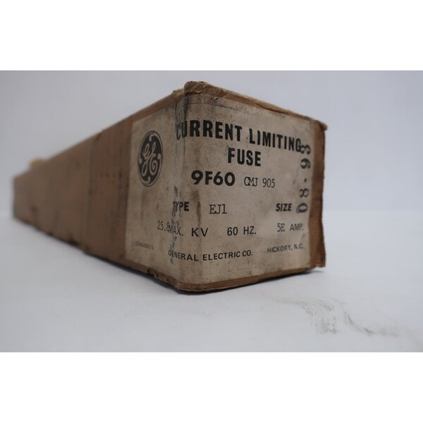 Ge Medium-Voltage Fuse, 9F60 Series, 0.5A, 25800V AC, Cylindrical - 9F60 CMJ905