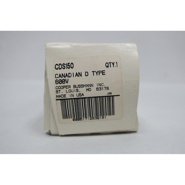 Eaton Bussmann Automotive Fuse, CDS Series, 150A, Not Rated, Non-Indicating - CDS150