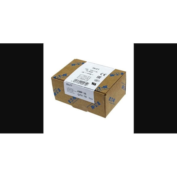 Eaton Bussmann Fuse Link, LET Series, 35A, Fast-Acting, 240V AC, Bolt-In - 35LET