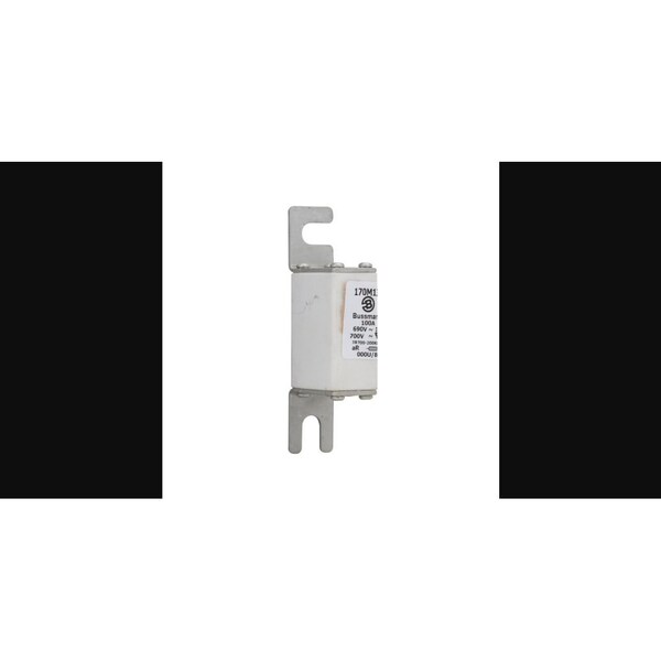 Eaton Bussmann Fuse Link, 170M Series, 100A, Very Fast-Acting, 690V AC, Bolt-In - 170M1317