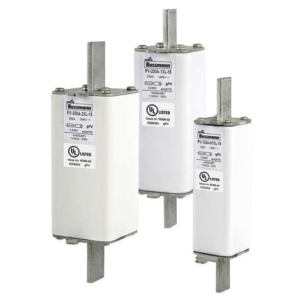 Eaton Bussmann Solar Fuse, PV-L Series, 630A, Fast-Acting, Not Rated, Blade - PV-630A-3L
