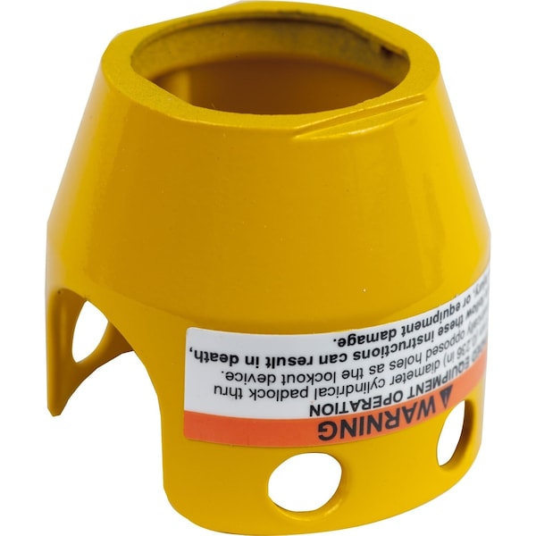 Guarda bloqueable Schneider Electric para botón de hongo de 40 mm, Harmony XB4, metal, color amarillo - ZBZ1605