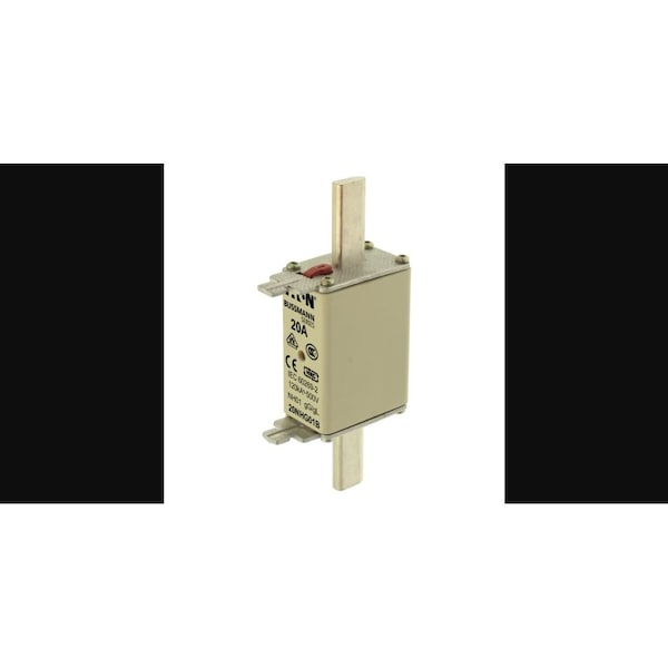 Eaton Bussmann Inline Fuse, NHG Series, 20A, 500V AC, Square/Blade - 20NHG01B