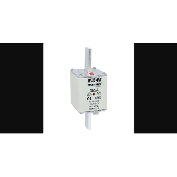 Eaton Bussmann Inline Fuse, NHG Series, 355A, 500V AC, Square/Blade - 355NHG2B