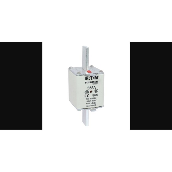 Eaton Bussmann Inline Fuse, NHG Series, 355A, 500V AC, Square/Blade - 355NHG2B
