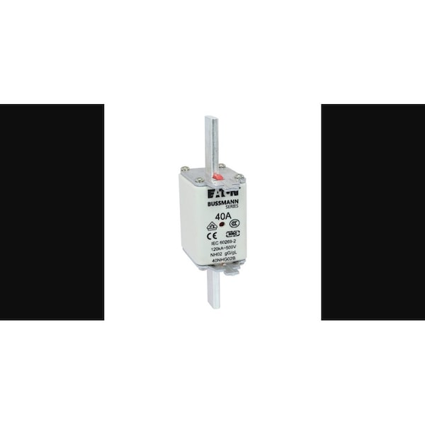 Eaton Bussmann Inline Fuse, NHG Series, 40A, 500V AC, Square/Blade - 40NHG02B