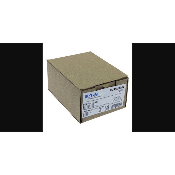 Eaton Bussmann Inline Fuse, NHG Series, 50A, 400V AC, Square - 50NHG01B-400