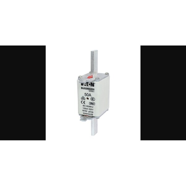 Eaton Bussmann Inline Fuse, NHG Series, 50A, 500V AC, Square/Blade - 50NHG02B