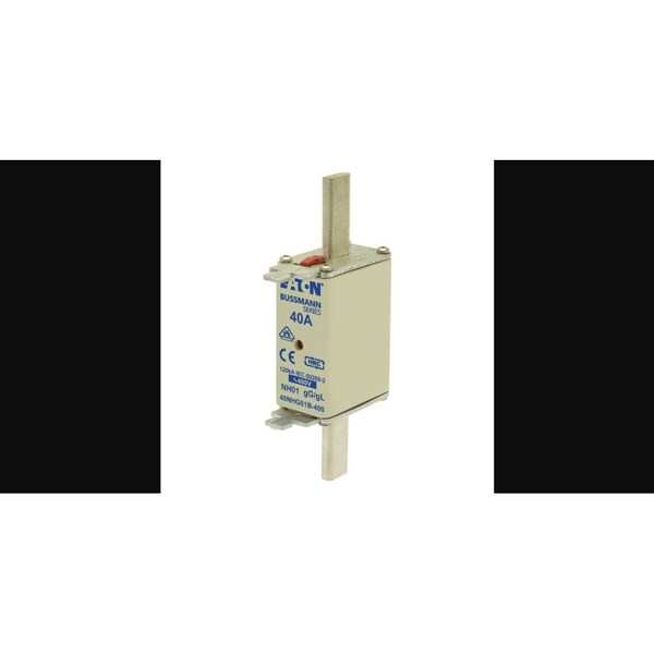 Eaton Bussmann Inline Fuse, NHG Series, 40A, 400V AC, Square - 40NHG01B-400