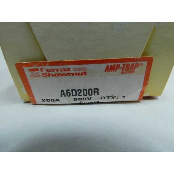 Ferraz Shawmut AMP-TRAP 2000 200A AMP 600V-AC 600V-DC BLADE FUSE - A6D200R