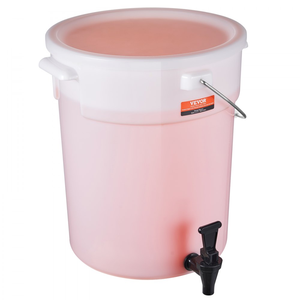 VEVOR Beverage Dispenser, 5 Gallon Drink Dispensers for Parties, Plastic Juice Dispenser with Spigot and Lid, Iced Tea Lemonade Juice Water Dispenser, for Restaurants, Hotels, Parties - YLFPQSLFPQWDWXXWHV0