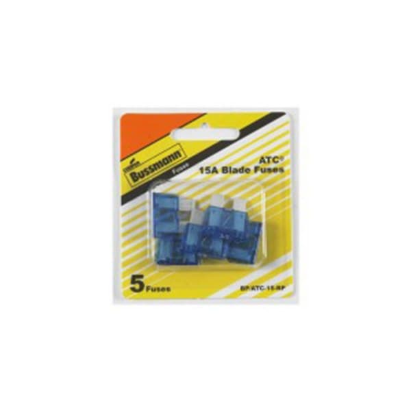 Eaton Bussmann Automotive Fuse, ATC Series, 15A, 32V DC, Non-Indicating - 6194237