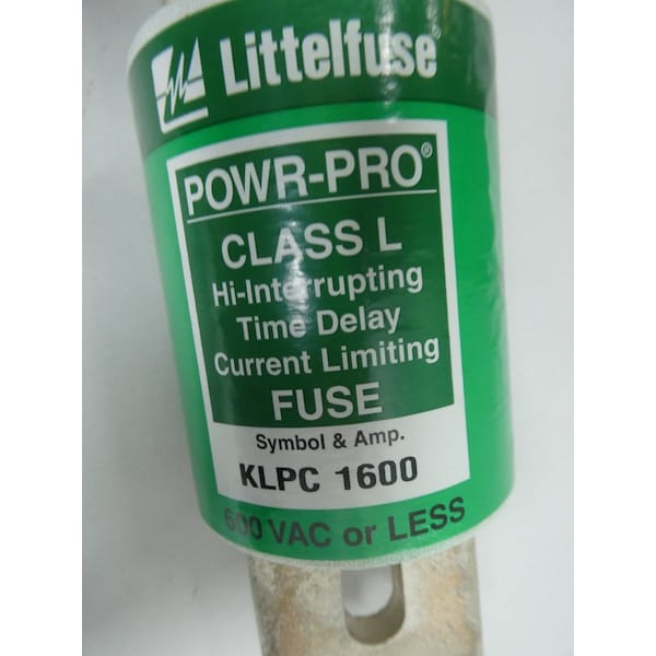 Littelfuse Automotive Fuse, KLPC Series, 1600A, 480V DC - KLPC 1600
