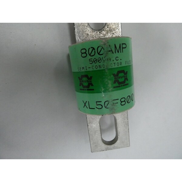 Brush Fuses UL Class Fuse, 800A, 500V AC - XL50F800