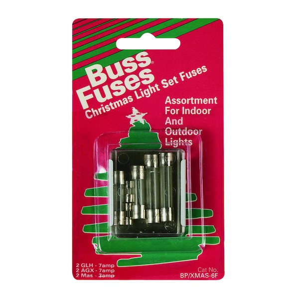 Eaton Bussmann UL Class Fuse, Fast-Acting, 125V AC - BP/XMAS-6F