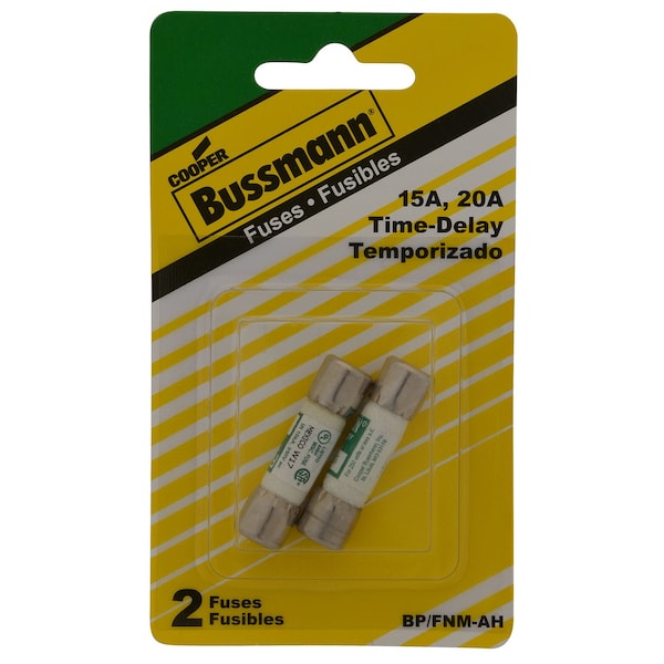 Eaton Bussmann Midget Fuse, FNM Series, Time-Delay, 20A, 250V AC - BP/FNM-AH