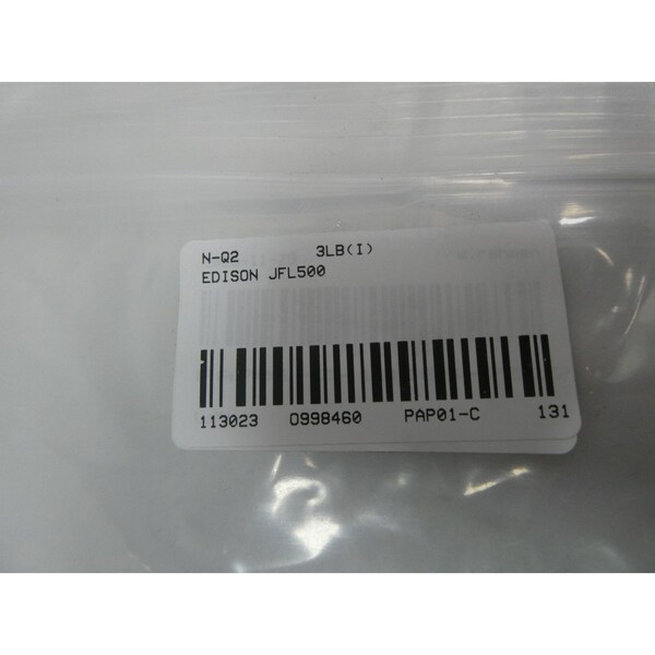 Edison Limiter Fuse, JFL Series, 500A, 600V AC, Blade - JFL500