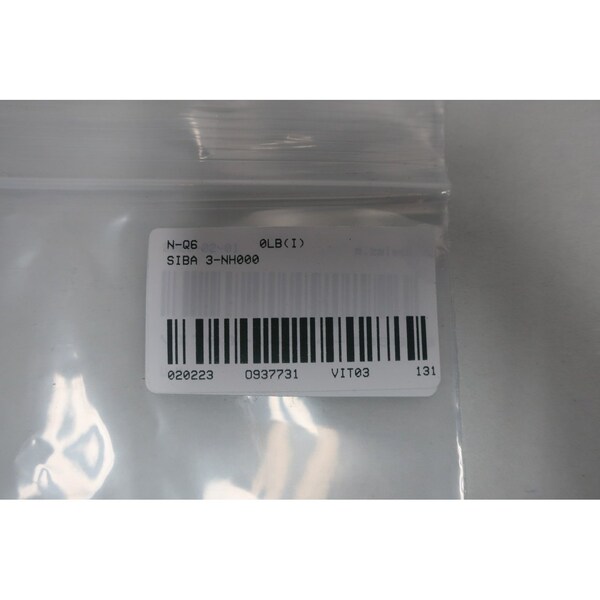 Siba Ceramic Fuse, Very Fast-Acting, 16A, 690V AC, 3 PK - NH000 20 477 34