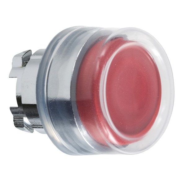 Schneider Electric Cabeza para botón pulsador no iluminado, Harmony XB4, metal, saliente, rojo, 22mm, retorno por resorte, protegido, sin marcar - ZB4BP4