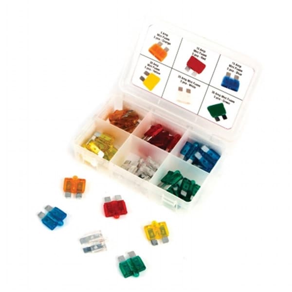 Performance Tool Automotive Fuse Kits, 5A to 30A, Not Rated, Indicating - PMW5378