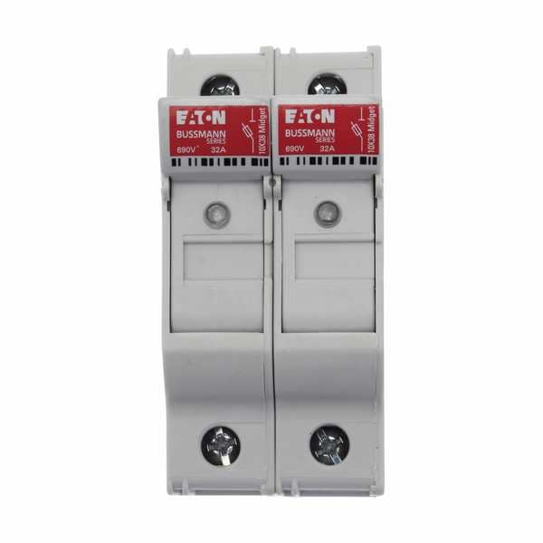 Eaton Bussmann Finger Safe Fuse Block, 2 Poles, 0 to 30A Amp Range, 600V AC/DC Volt Rating - CHM2DIU