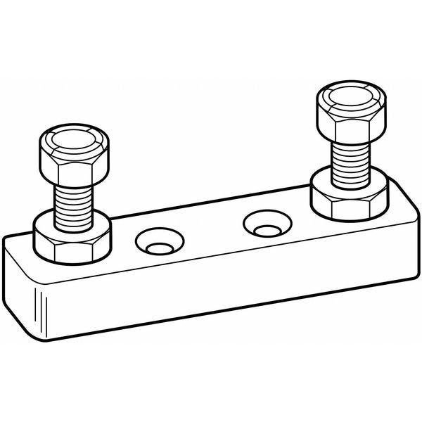 Eaton Bussmann Open Fuse Block, J UL Class, 1 Poles, 10 to 800A Amp Range, 125V AC/80V DC Volt Rating - 4164