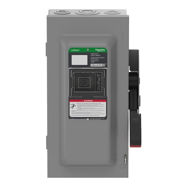 Interruptor de seguridad con fusible Schneider Electric, 600V CA/CC, 3 polos - VH362N