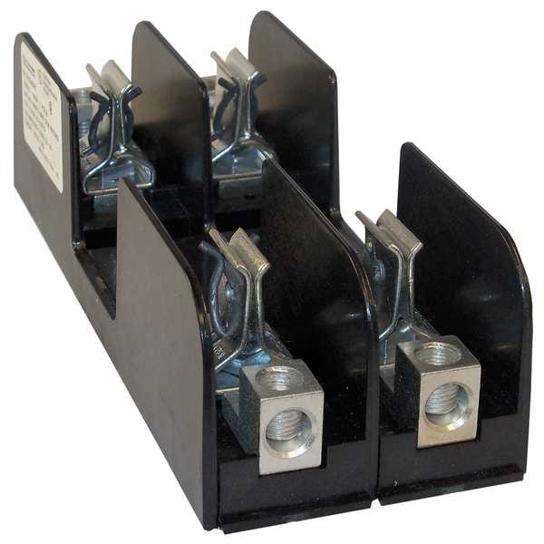 Mersen Open Fuse Block, H; K5 UL Class, 2 Poles, 61 to 100A Amp Range, 250V AC/DC Volt Rating - 21037