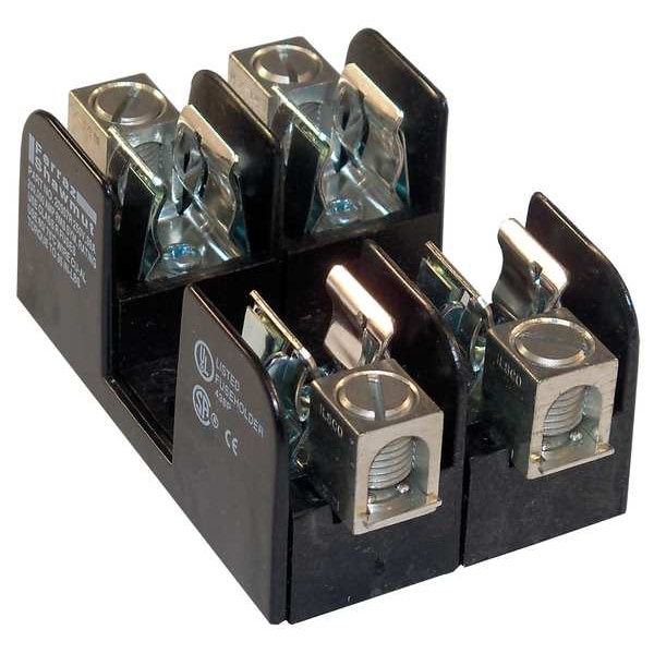 Mersen Open Fuse Block, R UL Class, 2 Poles, 0 to 30A Amp Range, 250V AC/DC Volt Rating - 20307R