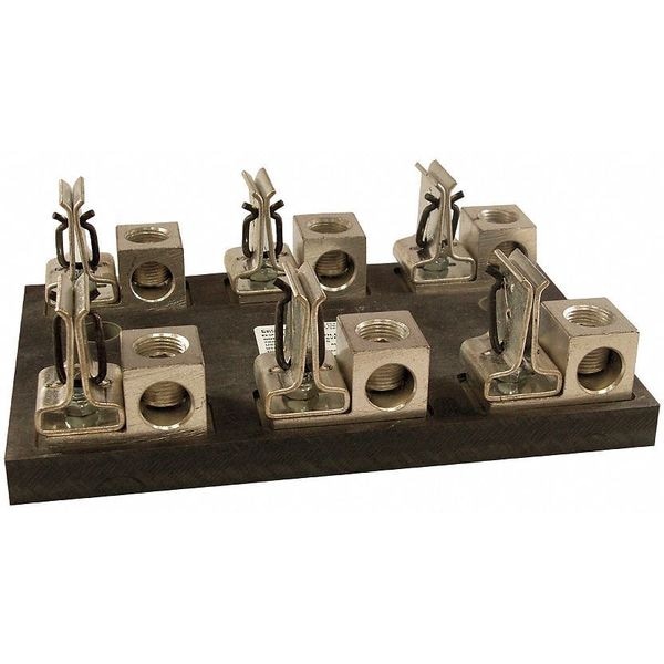 Mersen Open Fuse Block, J UL Class, 3 Poles, 101 to 200A Amp Range, 600V AC/DC Volt Rating - 62003J