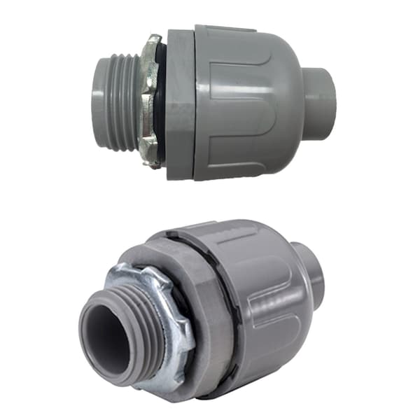 Hydromaxx Liquid Tight Conduit Straight Fittings- 3/4", PK10 - LTSF034010