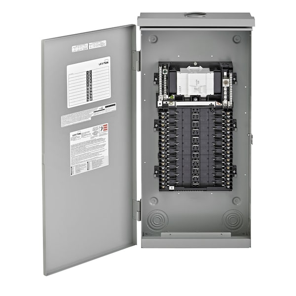Leviton Circuit Breaker Enclosure, LP, 20 Spaces, 126A, 120/240V AC, Main Circuit Breaker - LP212-3B