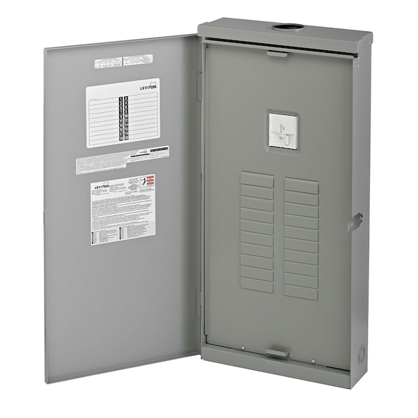 Leviton Circuit Breaker Enclosure, LP, 20 Spaces, 126A, 120/240V AC, Main Circuit Breaker - LP212-3B
