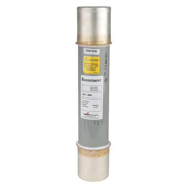 Eaton Bussmann Medium-Voltage Fuse, JCY Series, 200A, Time-Delay, 5500V AC, Cylindrical - JCY-200E