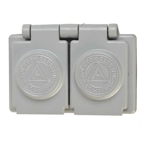 Appleton Electric 1 -Gang Horizontal Weatherproof Cover, 2-13/16" W, 4-9/16" H - FSK-WRD
