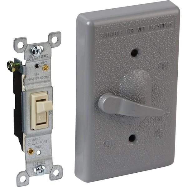 Bell Electrical Box Cover, 1 Gang, Aluminum - 5121-0