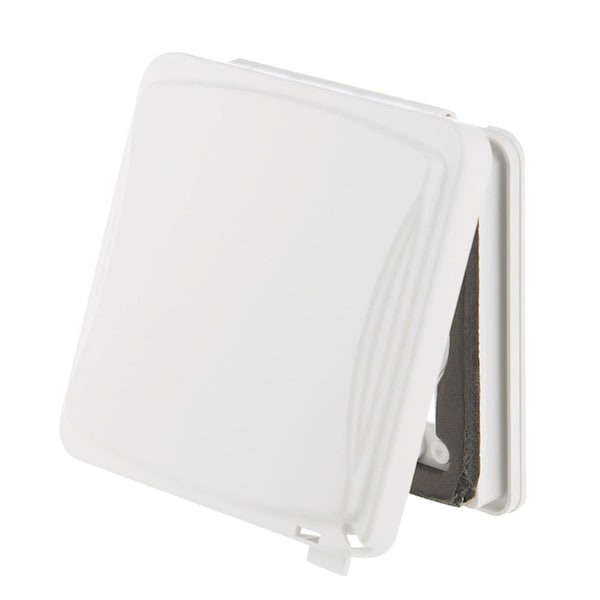 Happylight Electrical Box Cover, 2 Gangs, Rectangular, Plastic, Receptacle Cover - HA2739745
