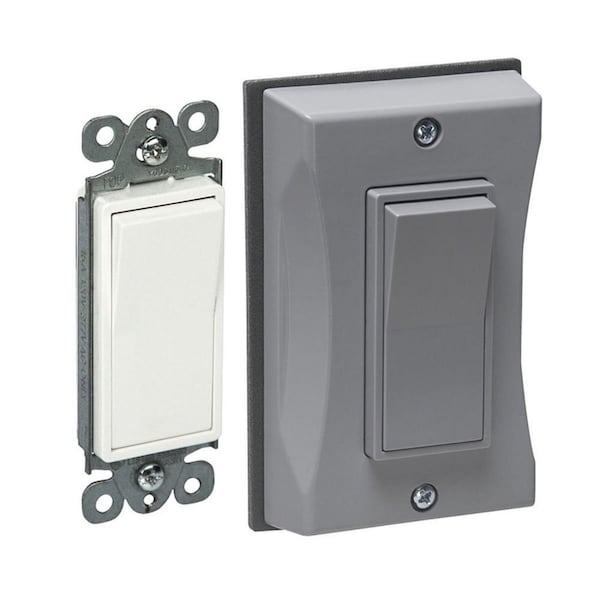 Bell Outdoor Weatherproof Cover, Single Gang Box Type, 1 Gang, Decorator Switch Cover - 5122-0