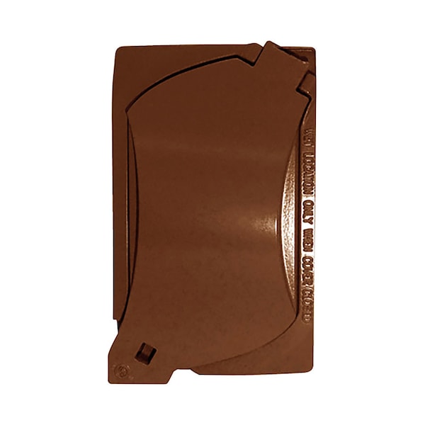 Sigma Electric Electrical Box Cover, 1 Gang, Rectangular, Metal Die-Cast, Duplex, GFCI, Round, Universal Cover - 14147BR